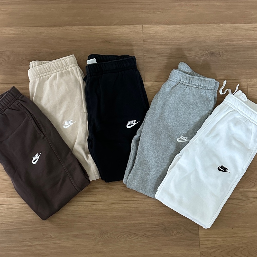 Nike Men’s Sweatpants - Black, Gray, White, Brown, Cream